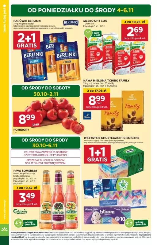 Stokrotka - gazetka promocyjna Gazetka Supermarket od środy 30.10 do środy 06.11 - strona 4