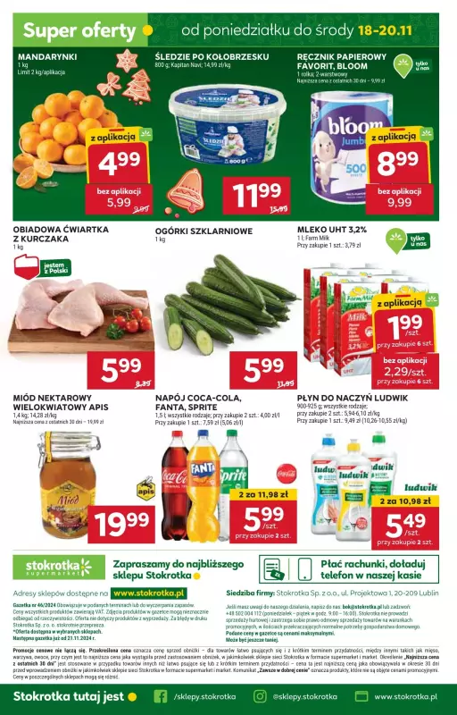 Stokrotka - gazetka promocyjna Gazetka Supermarket od czwartku 14.11 do środy 20.11 - strona 29