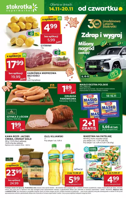 Stokrotka - gazetka promocyjna Gazetka Supermarket od czwartku 14.11 do środy 20.11