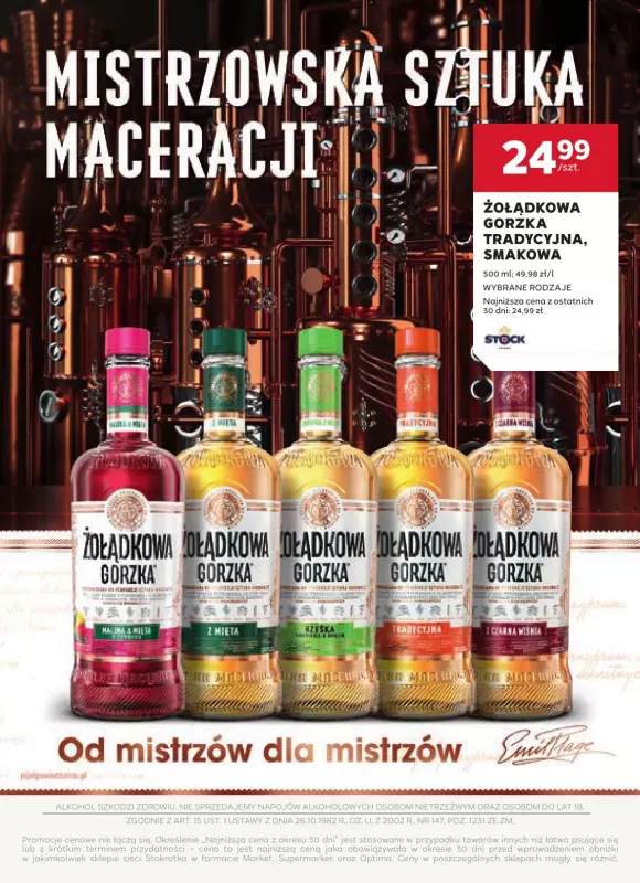 Stokrotka - gazetka promocyjna Gazetka alkoholowa  do środy 04.12 - strona 4