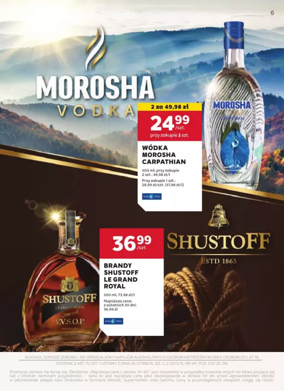 Stokrotka - gazetka promocyjna Gazetka alkoholowa  do środy 04.12 - strona 6