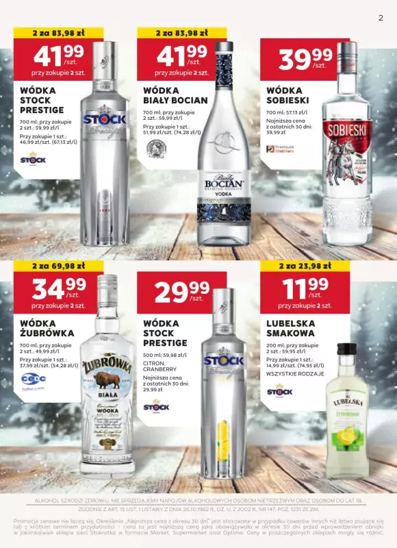 Stokrotka - gazetka promocyjna Gazetka alkoholowa  do środy 04.12 - strona 2