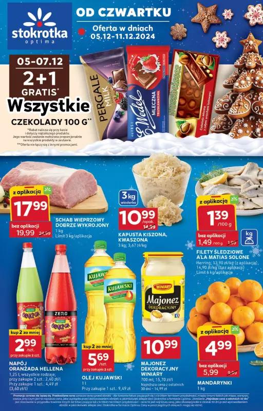 Stokrotka - gazetka promocyjna Gazetka Optima od czwartku 05.12 do środy 11.12