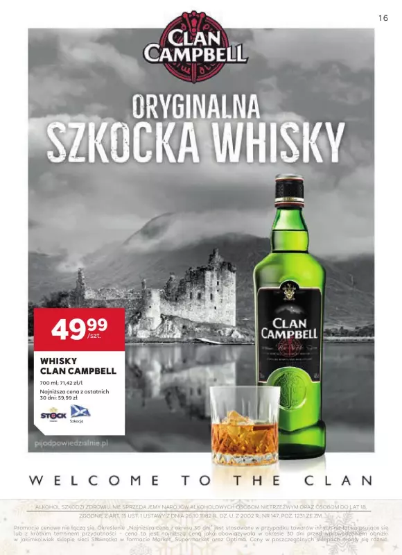 Stokrotka - gazetka promocyjna Gazetka alkoholowa  do czwartku 02.01 - strona 16