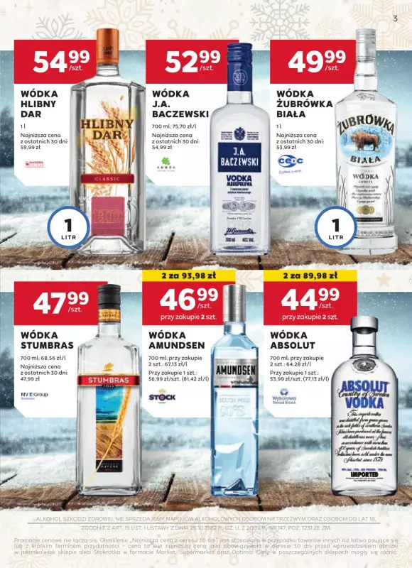 Stokrotka - gazetka promocyjna Gazetka alkoholowa  do czwartku 02.01 - strona 3