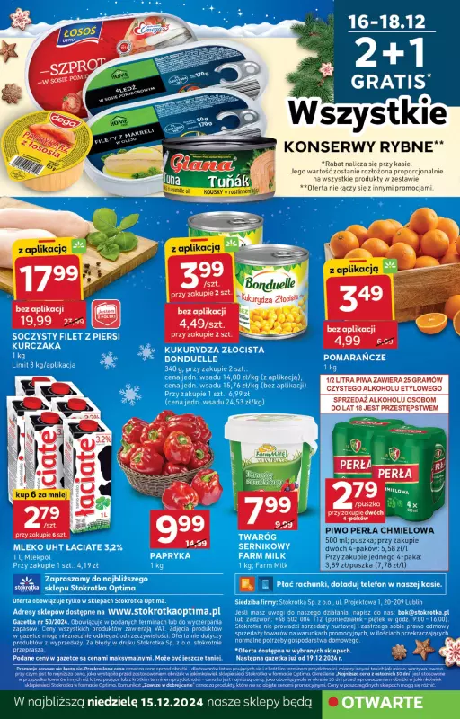 Stokrotka - gazetka promocyjna Gazetka Optima od czwartku 12.12 do środy 18.12 - strona 24