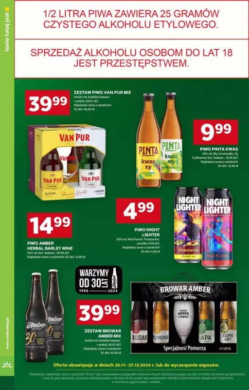 Stokrotka - gazetka promocyjna Gazetka Supermarket od czwartku 12.12 do środy 18.12 - strona 34