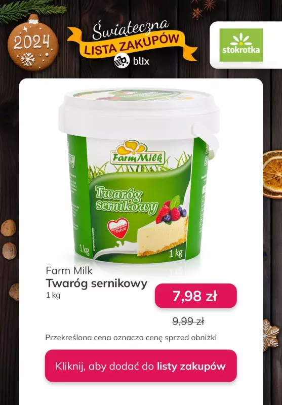 Stokrotka - gazetka promocyjna Świąteczna Lista Zakupów! od czwartku 19.12 do poniedziałku 27.01 - strona 9