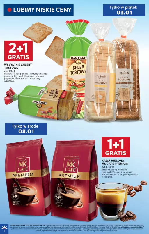 Stokrotka - gazetka promocyjna Gazetka Optima od piątku 03.01 do środy 08.01 - strona 4