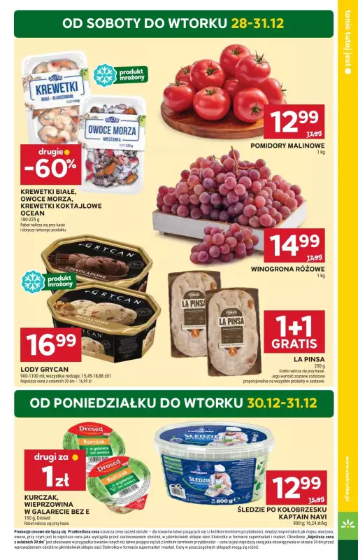 Stokrotka - gazetka promocyjna Gazetka Market od soboty 28.12 do czwartku 02.01 - strona 3