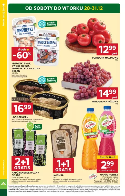 Stokrotka - gazetka promocyjna Gazetka Supermarket od soboty 28.12 do czwartku 02.01 - strona 4