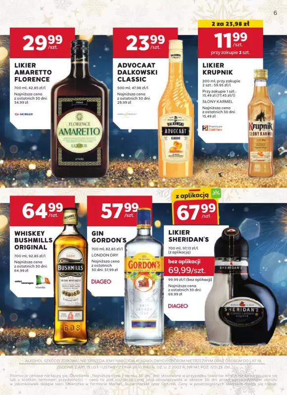 Stokrotka - gazetka promocyjna Gazetka alkoholowa  do środy 29.01 - strona 6