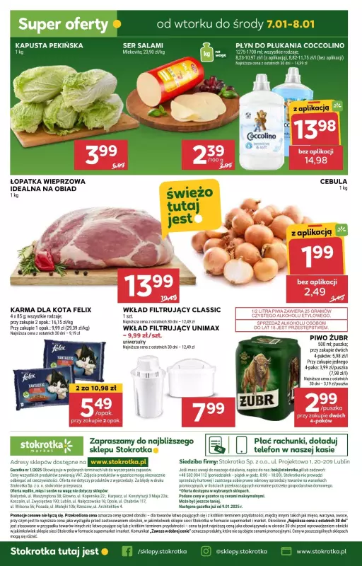 Stokrotka - gazetka promocyjna Gazetka Market od piątku 03.01 do środy 08.01 - strona 17