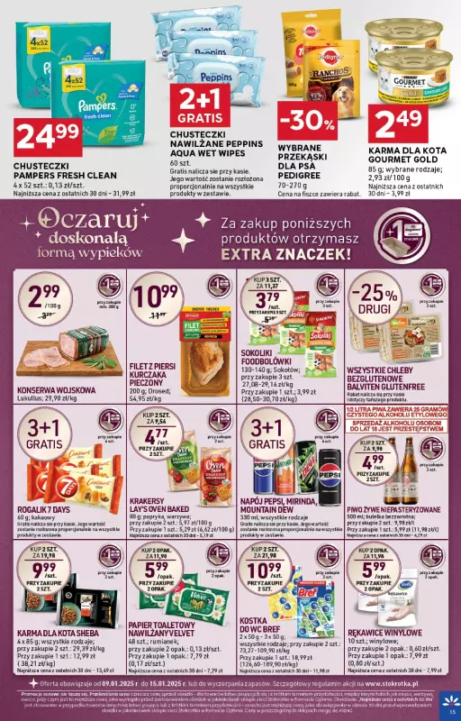 Stokrotka - gazetka promocyjna Gazetka Optima od czwartku 09.01 do środy 15.01 - strona 15