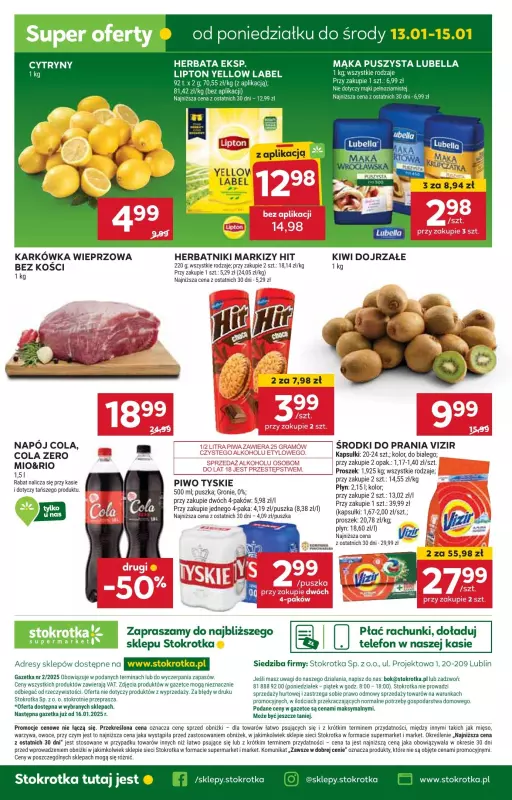 Stokrotka - gazetka promocyjna Gazetka Supermarket od czwartku 09.01 do środy 15.01 - strona 30