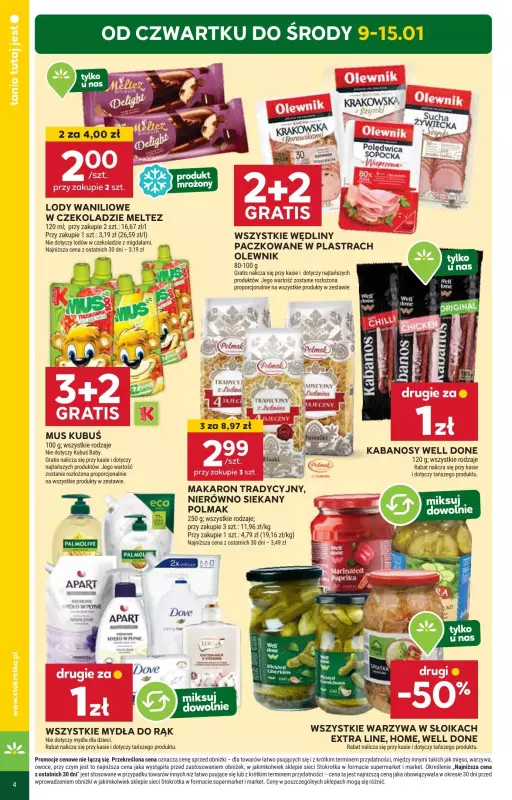 Stokrotka - gazetka promocyjna Gazetka Supermarket od czwartku 09.01 do środy 15.01 - strona 4