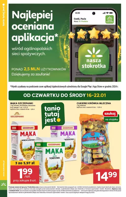 Stokrotka - gazetka promocyjna Gazetka Supermarket od czwartku 16.01 do środy 22.01 - strona 2