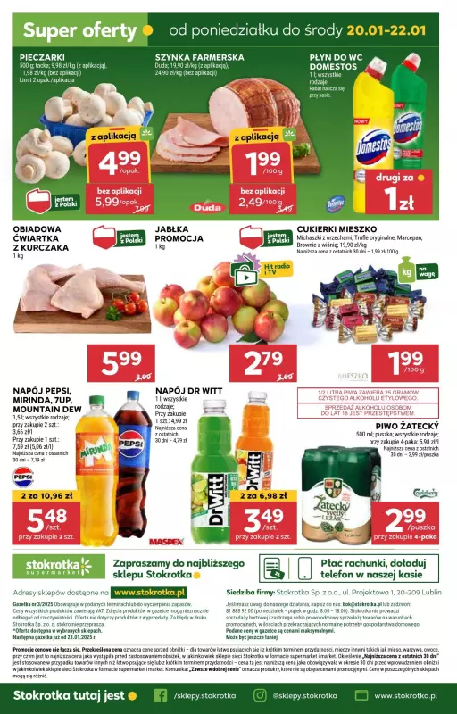 Stokrotka - gazetka promocyjna Gazetka Supermarket od czwartku 16.01 do środy 22.01 - strona 28