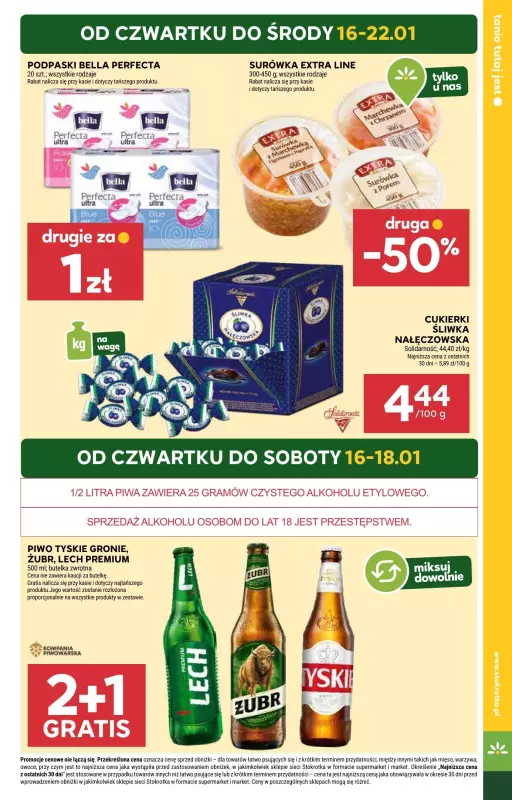 Stokrotka - gazetka promocyjna Gazetka Supermarket od czwartku 16.01 do środy 22.01 - strona 3