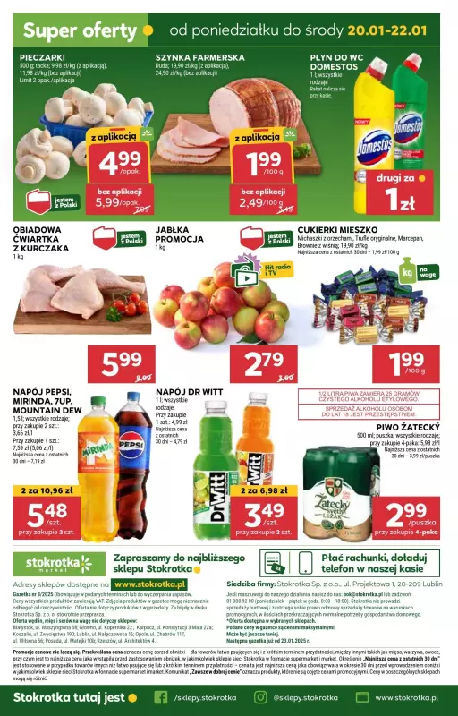 Stokrotka - gazetka promocyjna Gazetka Market od czwartku 16.01 do środy 22.01 - strona 20