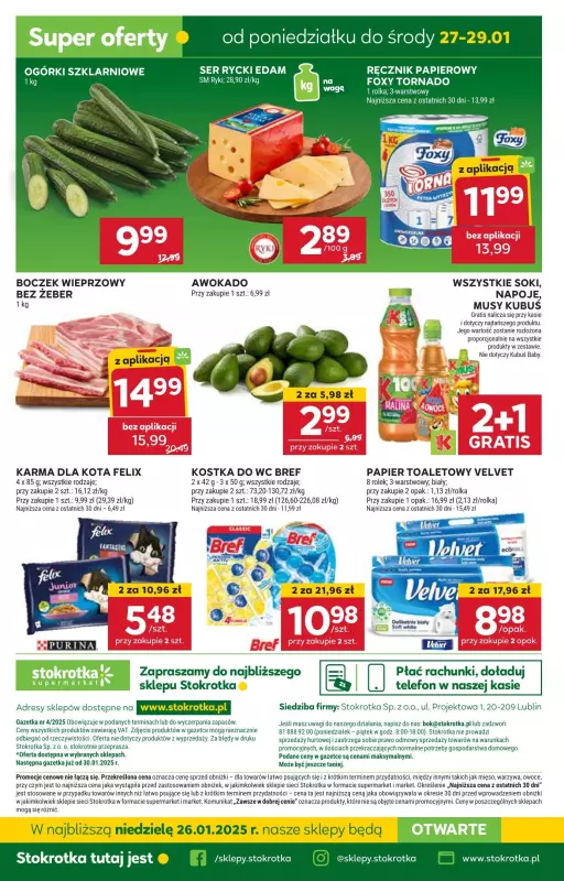 Stokrotka - gazetka promocyjna Gazetka Supermarket od czwartku 23.01 do środy 29.01 - strona 30