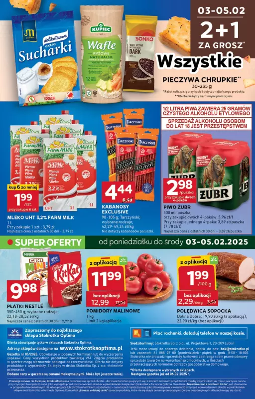 Stokrotka - gazetka promocyjna Gazetka Optima od czwartku 30.01 do środy 05.02 - strona 16