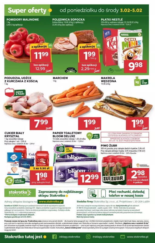 Stokrotka - gazetka promocyjna Gazetka Supermarket od czwartku 30.01 do środy 05.02 - strona 38