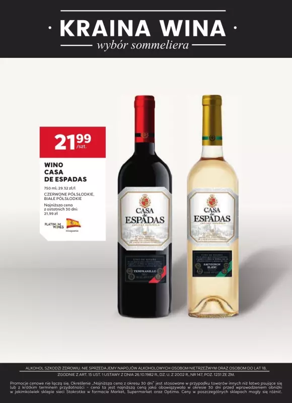 Stokrotka - gazetka promocyjna Oferta alkoholowa od piątku 31.01 do środy 26.02 - strona 14