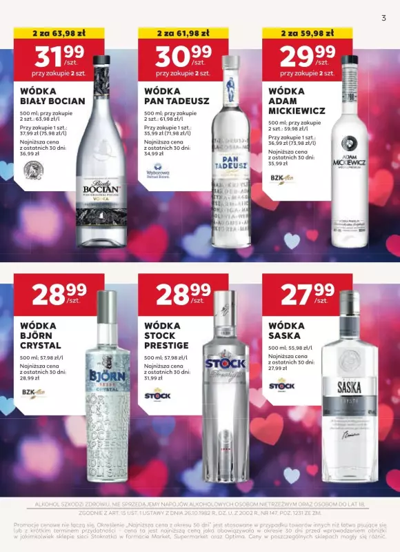 Stokrotka - gazetka promocyjna Oferta alkoholowa od piątku 31.01 do środy 26.02 - strona 3