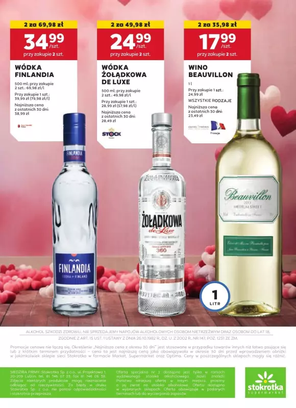 Stokrotka - gazetka promocyjna Oferta alkoholowa od piątku 31.01 do środy 26.02 - strona 16