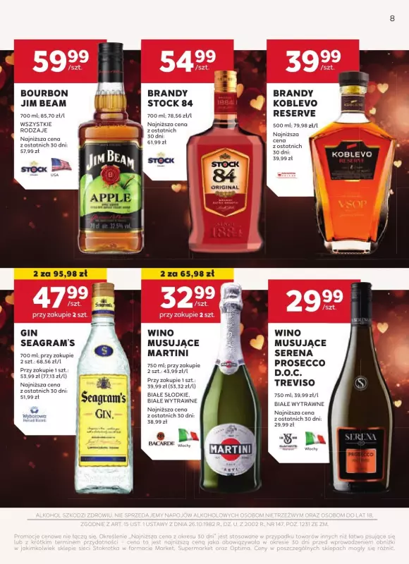 Stokrotka - gazetka promocyjna Oferta alkoholowa od piątku 31.01 do środy 26.02 - strona 8