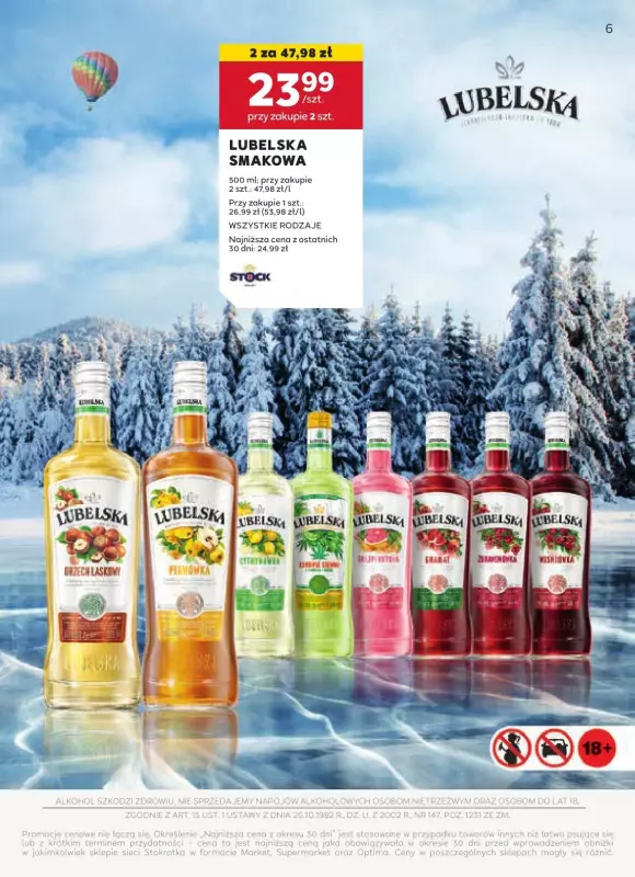 Stokrotka - gazetka promocyjna Oferta alkoholowa od piątku 31.01 do środy 26.02 - strona 6