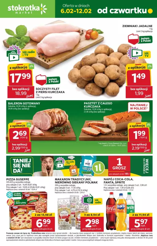 Stokrotka - gazetka promocyjna Gazetka Market od czwartku 06.02 do środy 12.02