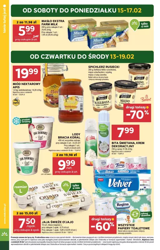 Stokrotka - gazetka promocyjna Gazetka Supermarket od czwartku 13.02 do środy 19.02 - strona 4