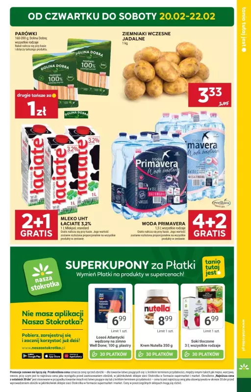 Stokrotka - gazetka promocyjna Gazetka Supermarket od czwartku 20.02 do środy 26.02 - strona 3