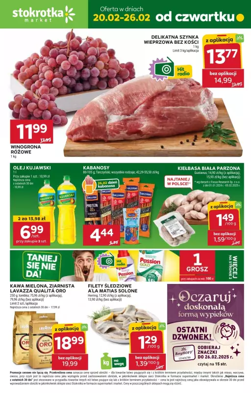 Stokrotka - gazetka promocyjna Gazetka Market od czwartku 20.02 do środy 26.02