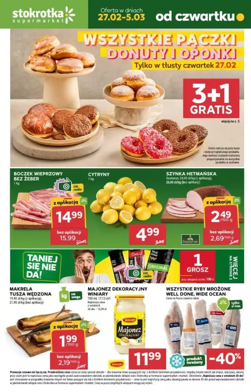 Stokrotka - gazetka promocyjna Gazetka Supermarket od czwartku 27.02 do środy 05.03