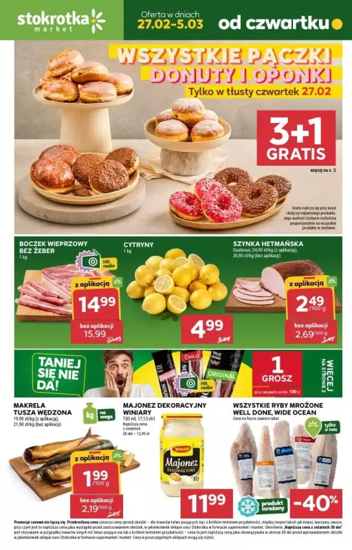 Stokrotka - gazetka promocyjna Gazetka Market od czwartku 27.02 do środy 05.03