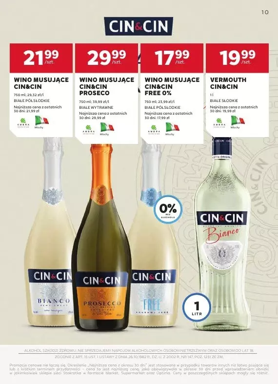 Stokrotka - gazetka promocyjna Oferta alkoholowa od poniedziałku 03.03 do środy 26.03 - strona 10