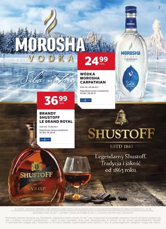 Stokrotka - gazetka promocyjna Oferta alkoholowa od poniedziałku 03.03 do środy 26.03 - strona 2