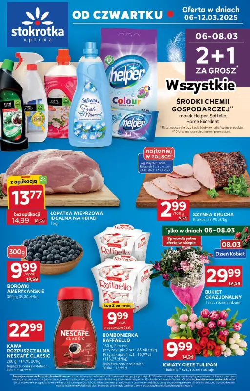 Stokrotka - gazetka promocyjna Gazetka Optima od czwartku 06.03 do środy 12.03