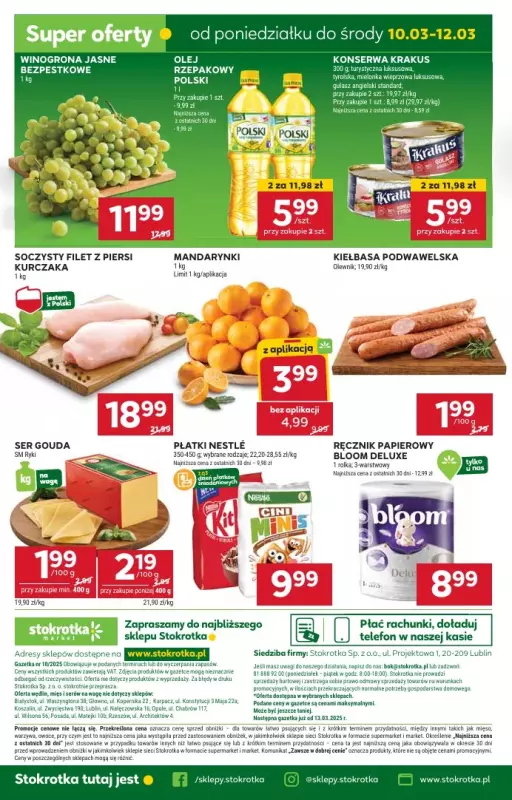 Stokrotka - gazetka promocyjna Gazetka Market od czwartku 06.03 do środy 12.03 - strona 18