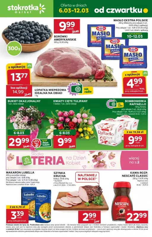 Stokrotka - gazetka promocyjna Gazetka Market od czwartku 06.03 do środy 12.03