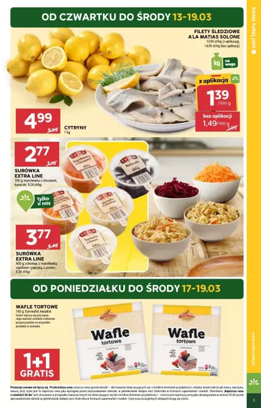 Stokrotka - gazetka promocyjna Gazetka Supermarket od czwartku 13.03 do środy 19.03 - strona 5