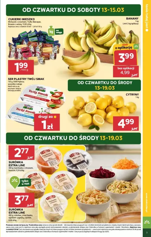 Stokrotka - gazetka promocyjna Gazetka Market od czwartku 13.03 do środy 19.03 - strona 3