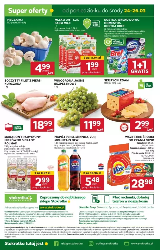 Stokrotka - gazetka promocyjna Gazetka Supermarket od czwartku 20.03 do środy 26.03 - strona 36