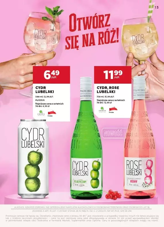 Stokrotka - gazetka promocyjna W dobrym smaku od poniedziałku 28.04 do środy 21.05 - strona 13