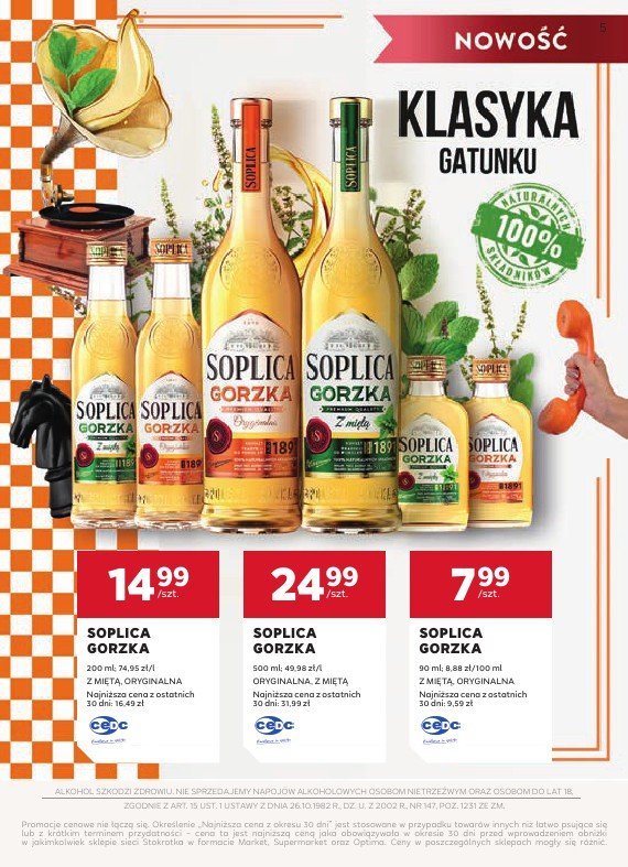 Stokrotka - gazetka promocyjna W dobrym smaku od poniedziałku 28.04 do środy 21.05 - strona 5