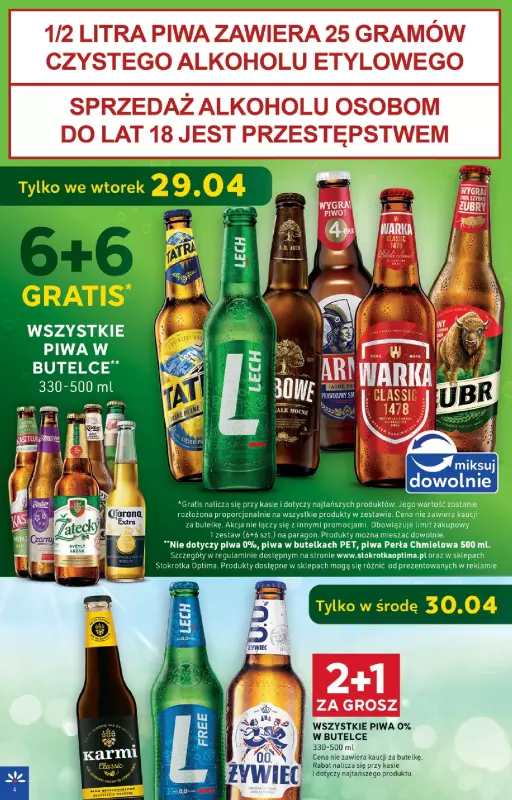 Stokrotka - gazetka promocyjna Gazetka Optima od wtorku 29.04 do środy 07.05 - strona 4