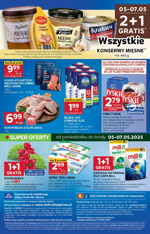Stokrotka - gazetka promocyjna Gazetka Optima od wtorku 29.04 do środy 07.05 - strona 16